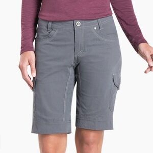 KUHL Shadow Gray Splash 11" Lightweight Cargo UPF 50 Active Outdoor Shorts Sz 16